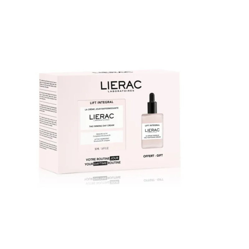 Lierac Lift Integral Kit Giorno Crema + Siero Rassodante -  Crema viso 50 ml + siero viso rimpolpante anti rughe 15 ml 