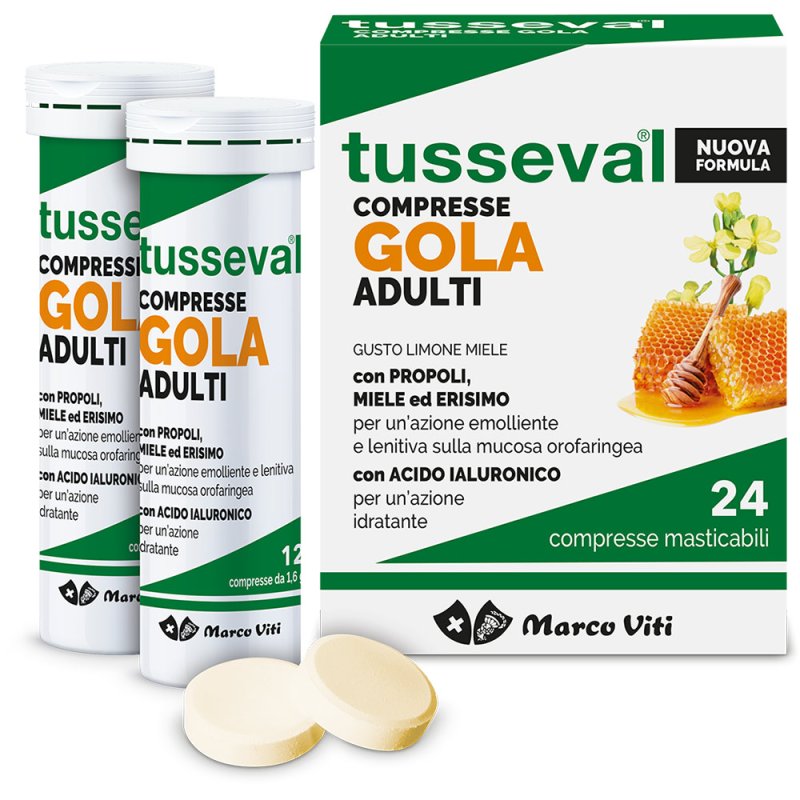 TUSSEVAL Gola Ad.24Compresse mast.