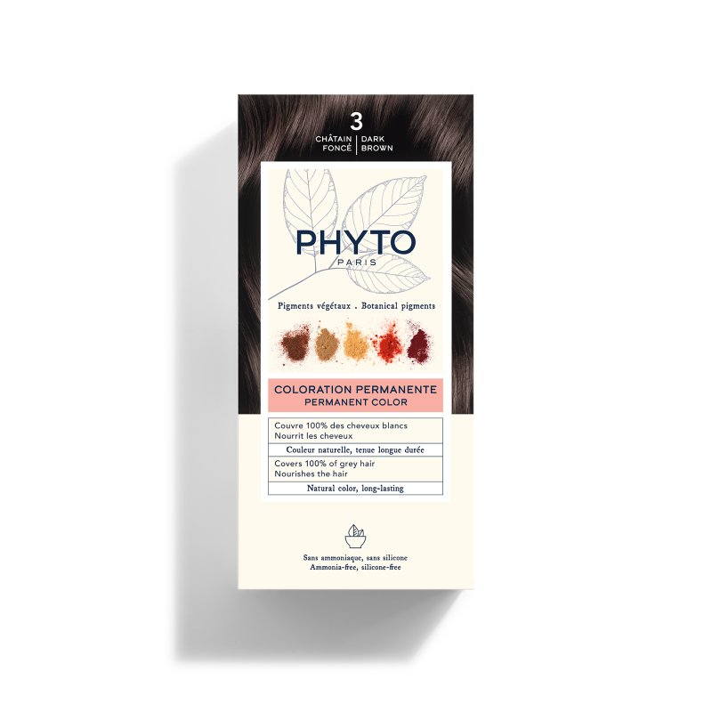 Phyto Phytocolor Colorazione Permanente Tinta Numero 3 - Tinta capelli colore castano scuro