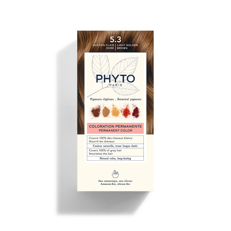 Phyto Phytocolor Colorazione Permanente Tinta Numero 5.3 - Tinta capelli colore castano chiaro dorato