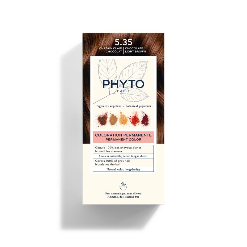 Phyto Phytocolor Colorazione Permanente Tinta Numero 5.35 - Tinta capelli colore castano chiaro cioccolato