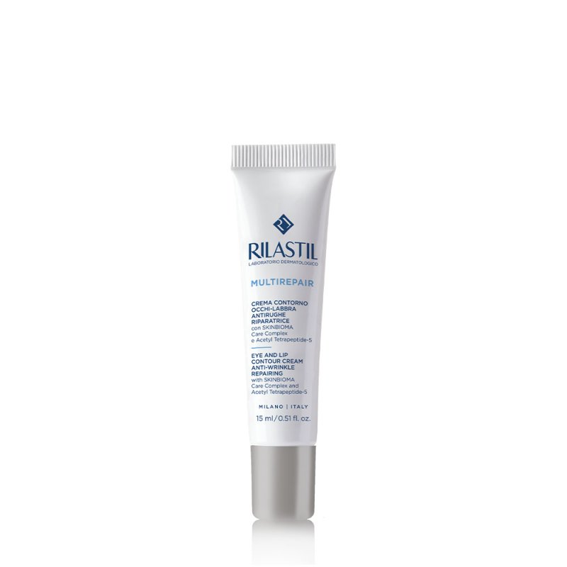 Rilastil Multirepair Crema Contorno Occhi e Labbra - Contro la formazione di borse ed occhiaie - 15 ml