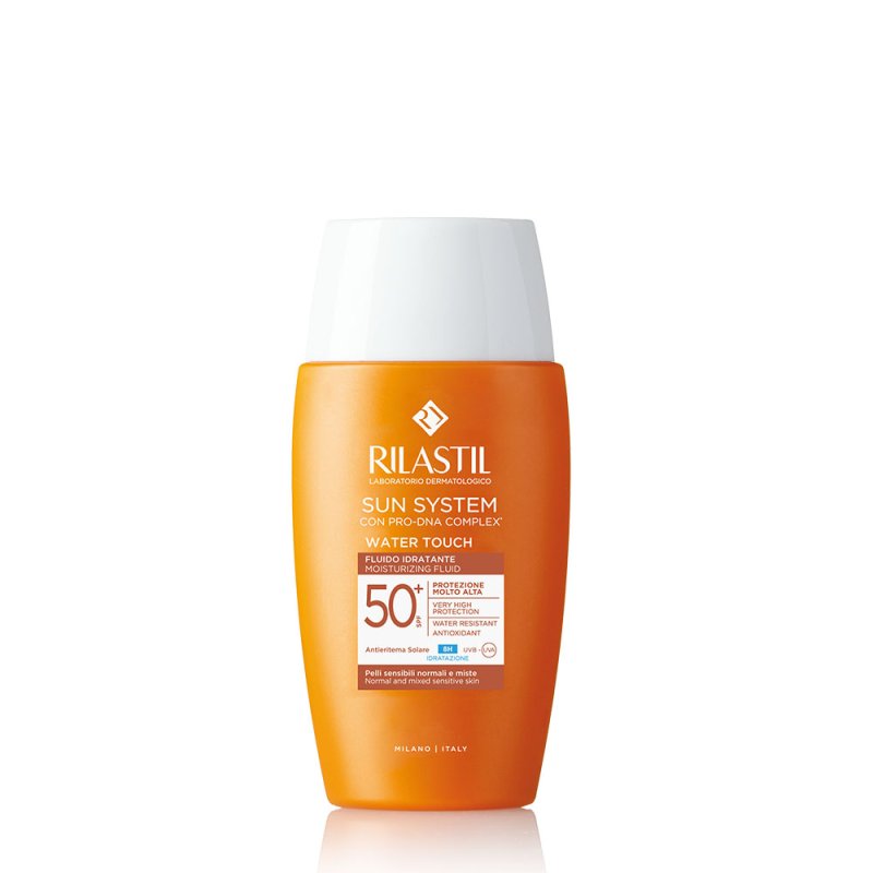 Rilastil Sun System Water Touch Fluido SPF50+ - Protezione solare per il viso - 50 ml