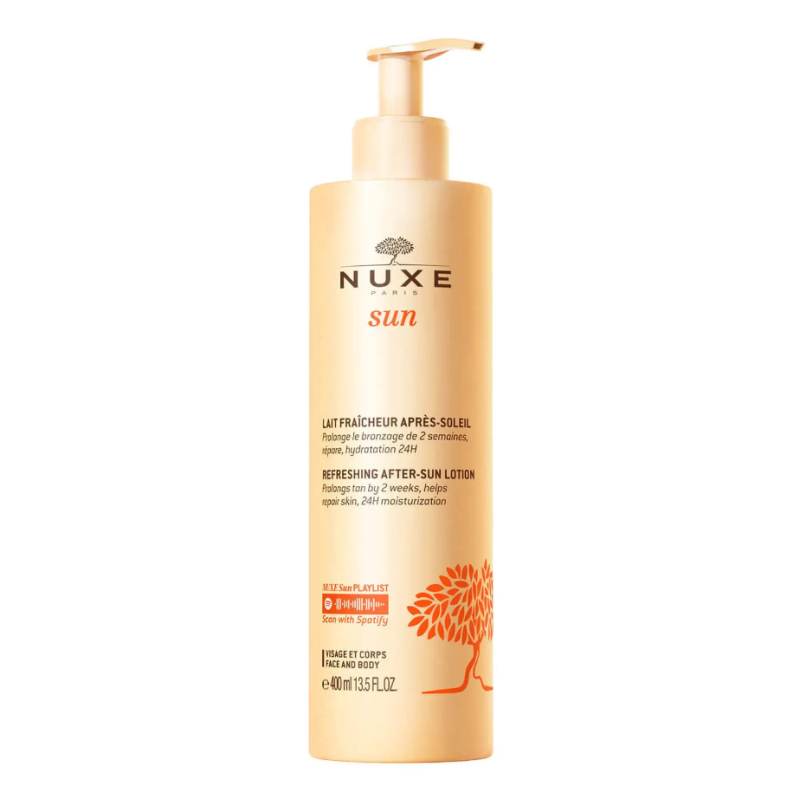 Nuxe Sun Latte Rinfrescante Doposole - Doposole prolungatore dell'abbronzatura per viso e corpo - 400 ml