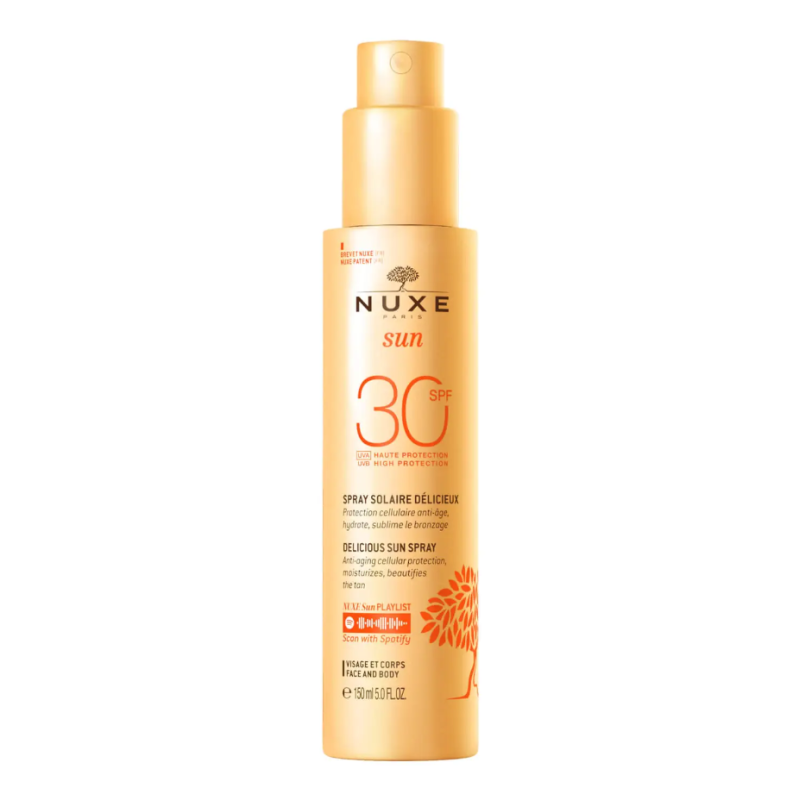 Nuxe Sun Spray Solare Delizioso SPF 30 - Protezione alta per viso e corpo - 150 ml