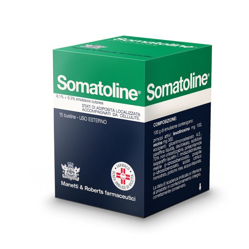 Somatoline Anticellulite Emulsione Cutanea 0,1%+0,3% 15 Bustine