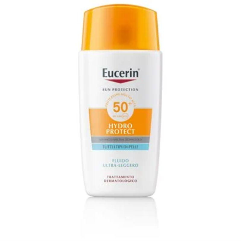 Eucerin Sun Hydro Protect SPF50 - Fluido Ultra-Leggero a Rapido Assorbimento - 50 ml