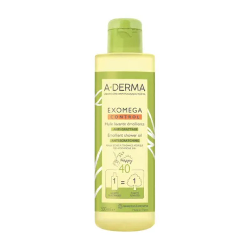 Exomega Control Olio Lavante 2 in 1 - Detergente emolliente per pelle secca e a tendenza atopica - 500 ml