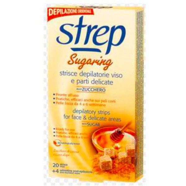 STREP SUGARING STRISCE VISO 20 PZ