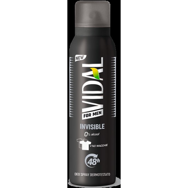 VIDAL DEO MEN INVISIBLE 150 ML