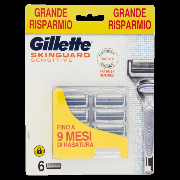 GILLETTE SKINGUARD LAME SENS X6PZ