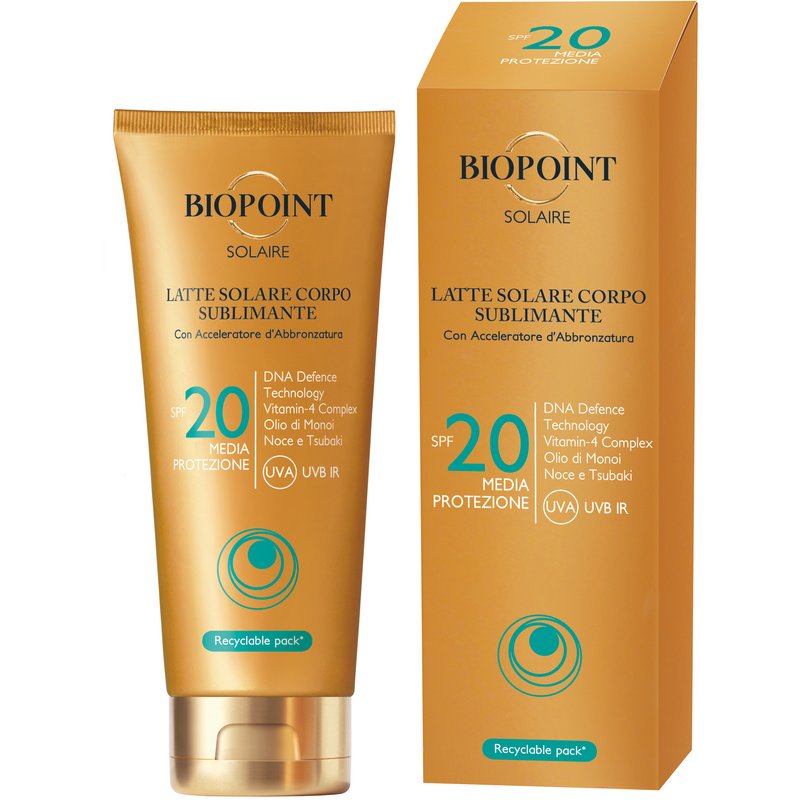 BIOPOINT SUN LATTE CORPO SPF20 200M