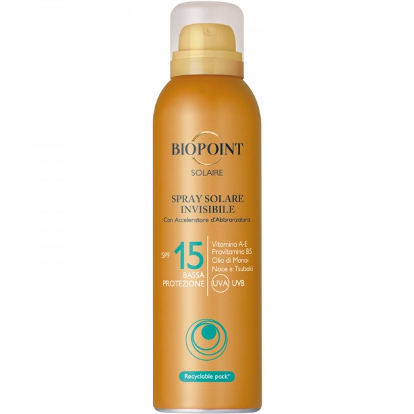 BIOPOINT SUN SPRAY INVIS FP15 150ML