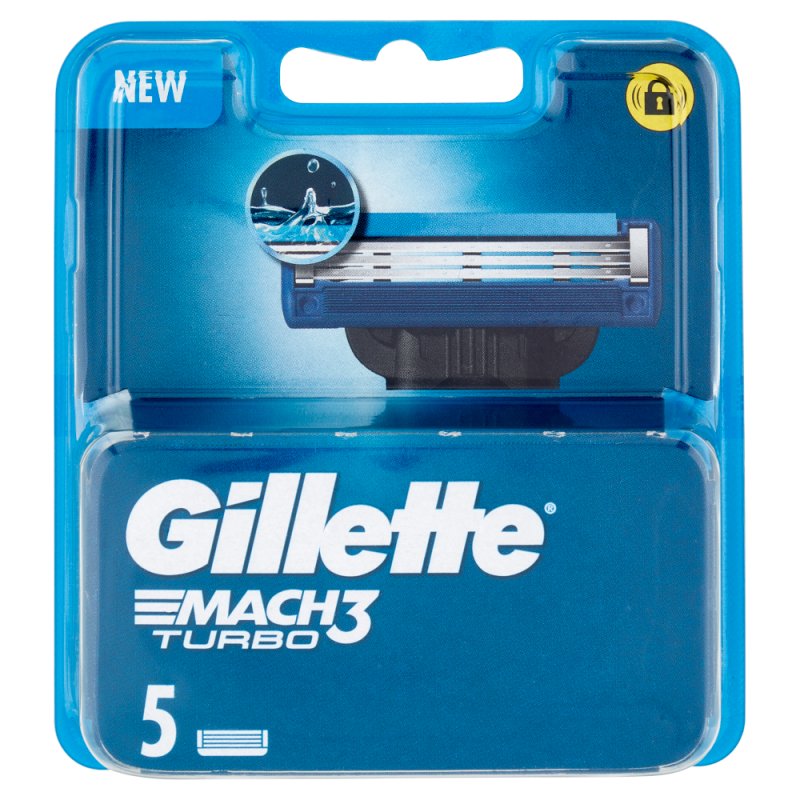 GILLETTE NEW MACH3 LAME TURBO X5