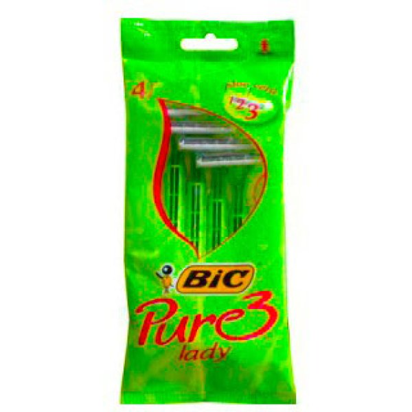 BIC RASOIO 3 PURE LADY X4