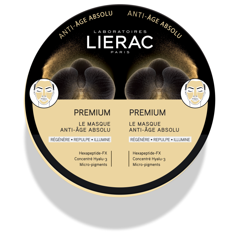 Lierac Mono Mask Premium + Premium - Maschera Anti-Età globale Viso - 2 Pezzi