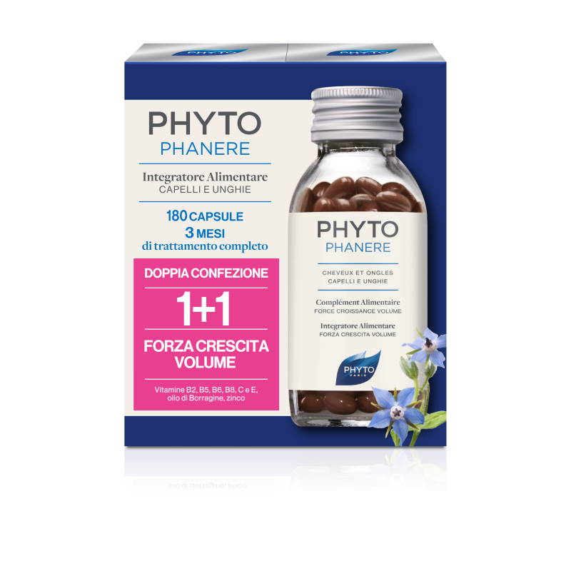 Phyto Phytophanere Capelli e Unghie 180 capsule (90+90) Trattamento 3 mesi