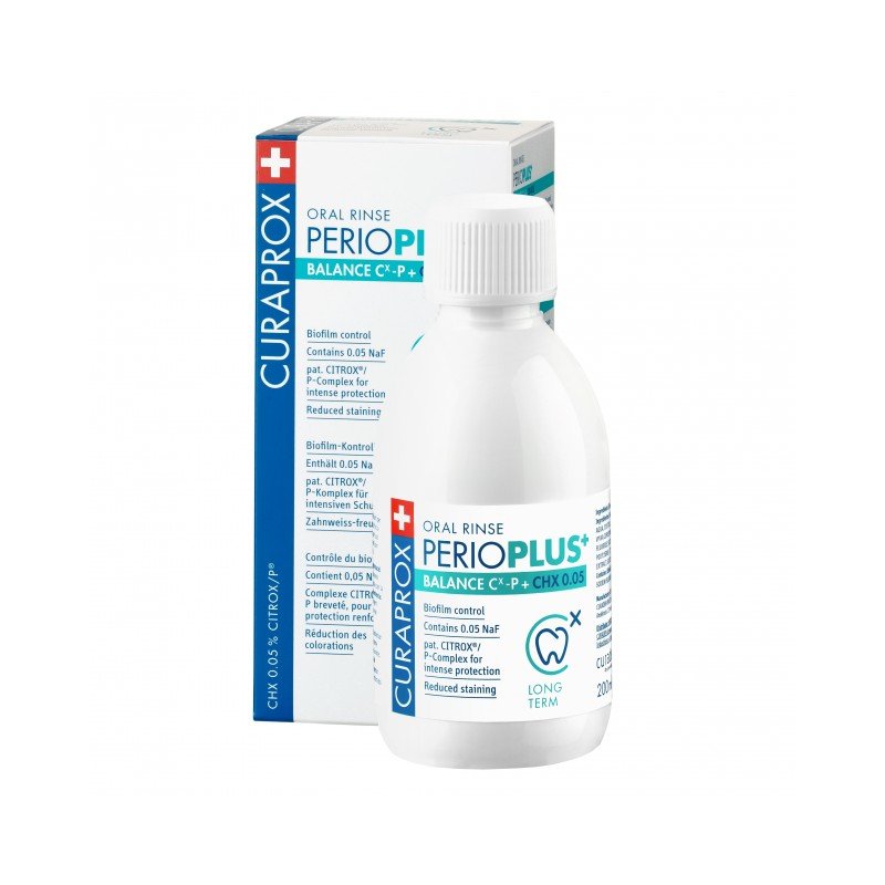 Curaprox Perioplus Collutorio Balance con Clorexidina 0,05% 200 ml