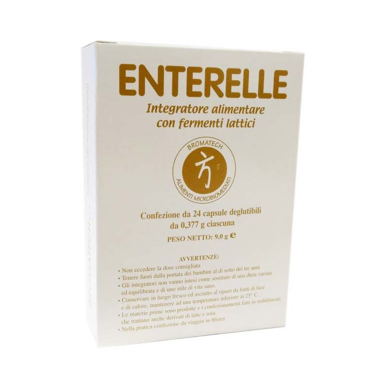 Enterelle - Integratore alimentare a base di fermenti lattici - 24 capsule