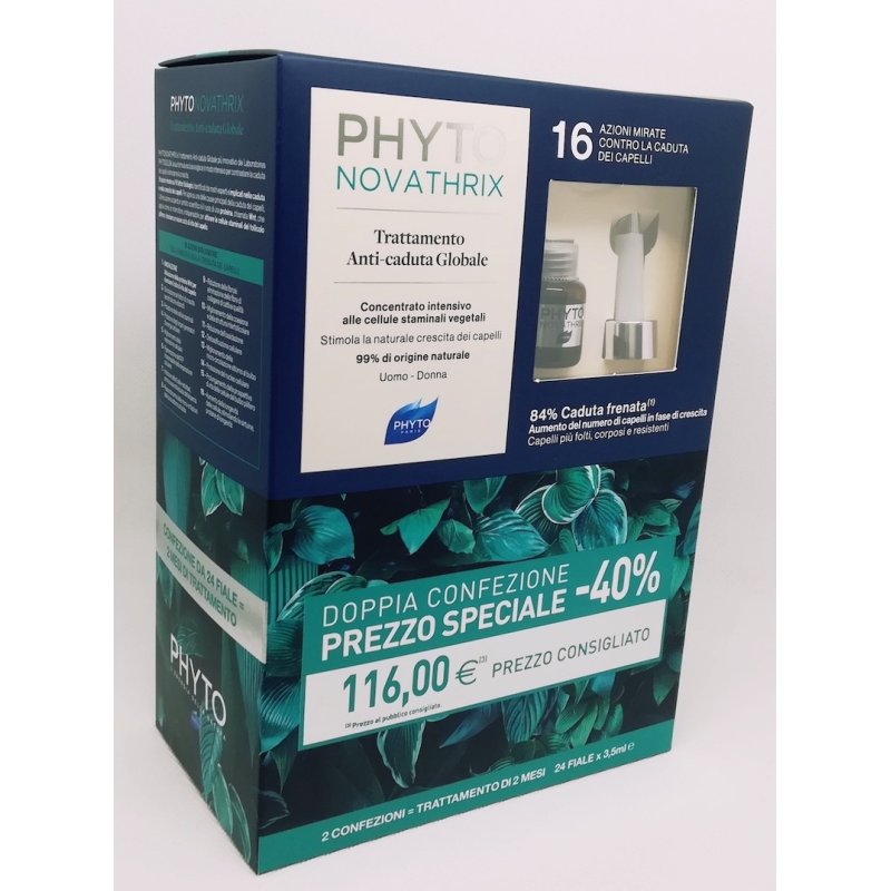 Phyto Phytonovathrix Fiale Duo Trattamento Anticaduta Globale 24 Fiale da 3,5 ml