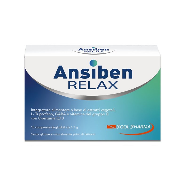 Ansiben Relax - Integratore contro Ansia e Stress - 15 Compresse