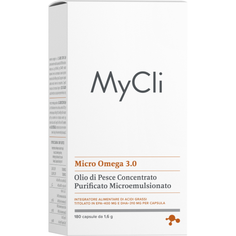 MyCli Omega 3.0 - Integratore per la funzionalità cardiaca - 180 capsule
