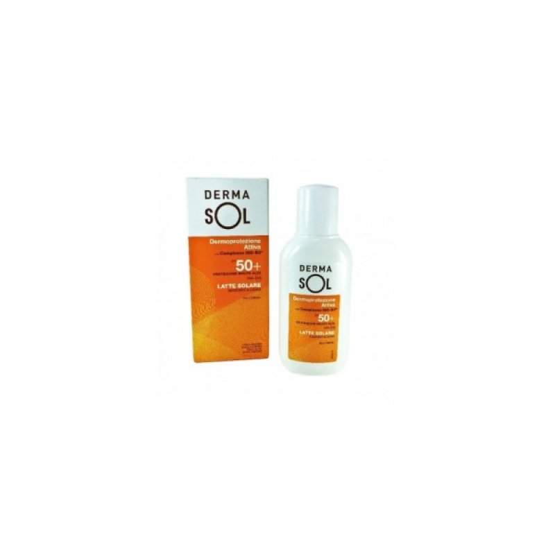 Dermasol Latte Solare SPF50+ - Protezione solare molto alta resistente all'acqua - 150 ml