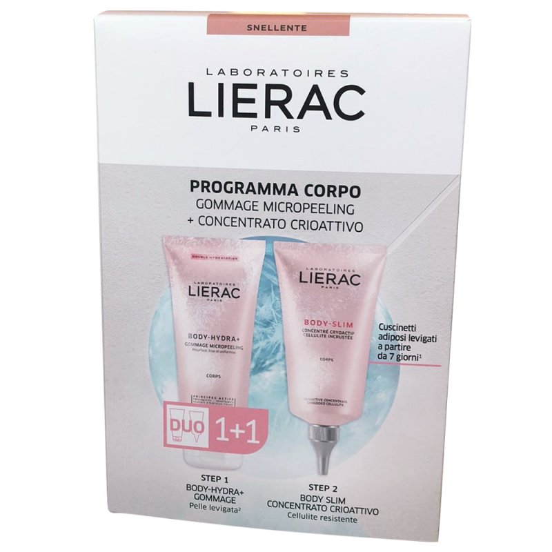 Lierac Cofanetto Snellente Corpo - Gommage micropeeling 200 ml + Body Slim Concentrato crioattivo 150 ml