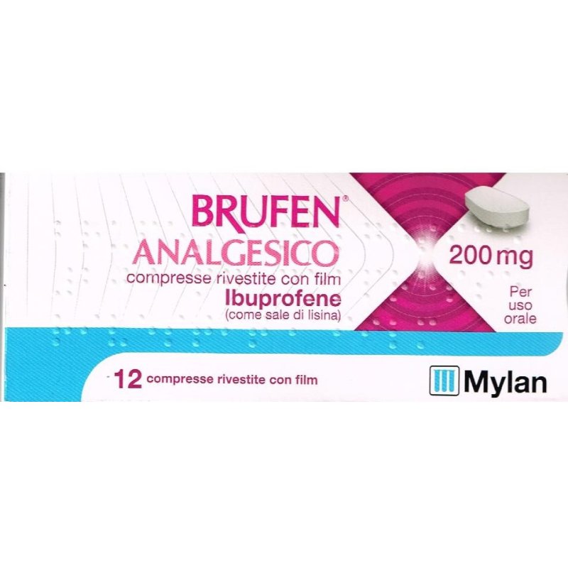 Brufen Analgesico Ibuprofene 12 Compresse 200 mg