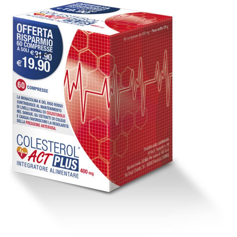 COLESTEROL ACT PLUS - Integratore per il controllo del colesterolo - 60 compresse