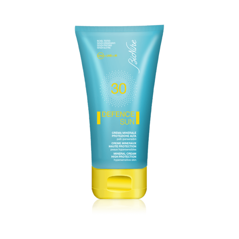 Bionike Defence Sun SPF30 Crema Minerale - Protezione solare alta per viso e corpo - 50 ml