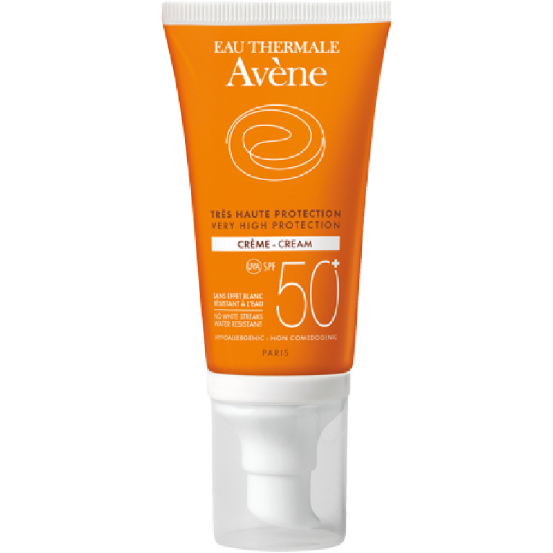 Eau Thermale Avene Solaire Crema Viso SPF 50+ Protezione Solare Molto Alta 50 ml