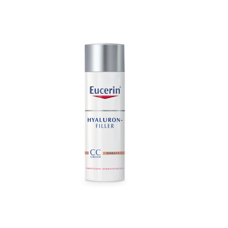 Eucerin Hyaluron Filler CC Cream Crema Antirughe Colorata 50 ml Tonalità Dorata 50 ml