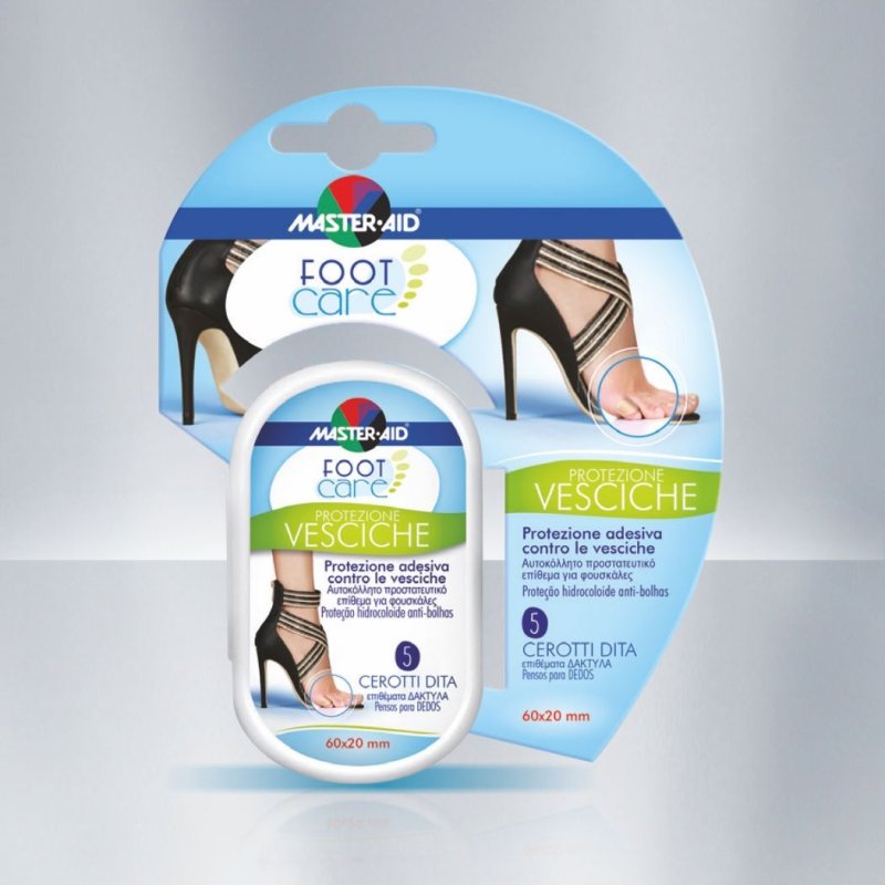 Foot Care Protezione Vesciche Dita 5 cerotti 60x20mm