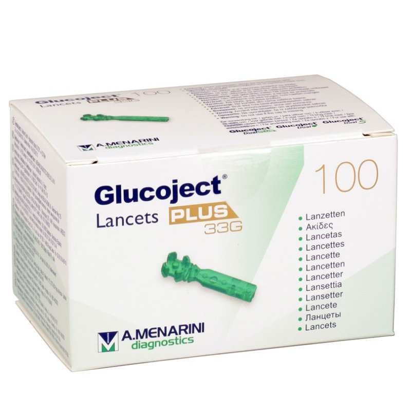 Glucoject Lancets Plus G33 100 lancette pungidito