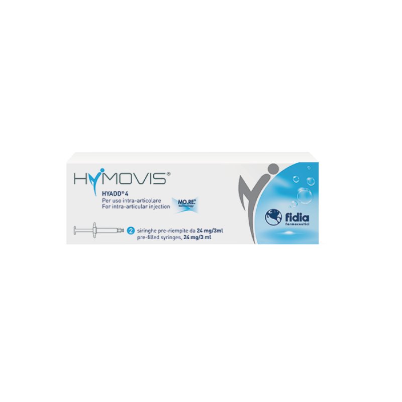 Hymovis Soluzione per Iniezione Intrarticolare 2 Siringhe Pre-Riempite 24mg/3ml