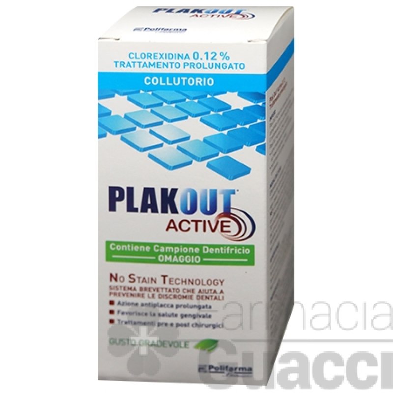 Plakout Active Collutorio con Clorexidina 0,12% 200 ml