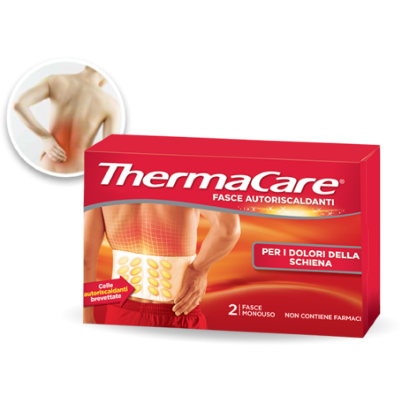 Thermacare Fascia Autoriscaldante Schiena 2 fasce