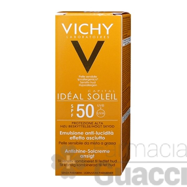 Ideal Soleil Crema viso Dry Touch SPF 50...