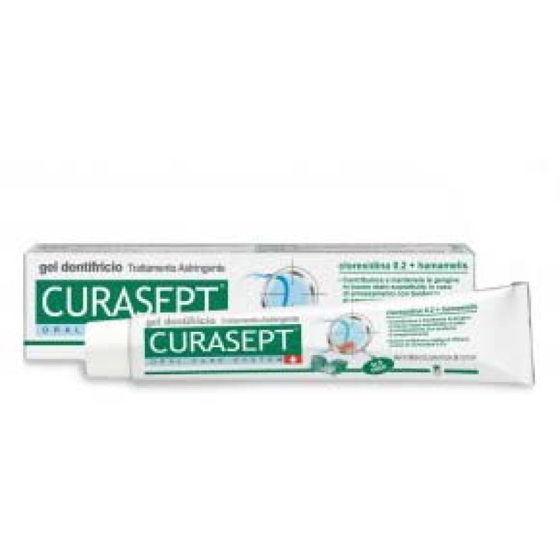 CURASEPT Gel Dentifricio Astringente 0,20% + Hamamelis Virginiana 75 ml