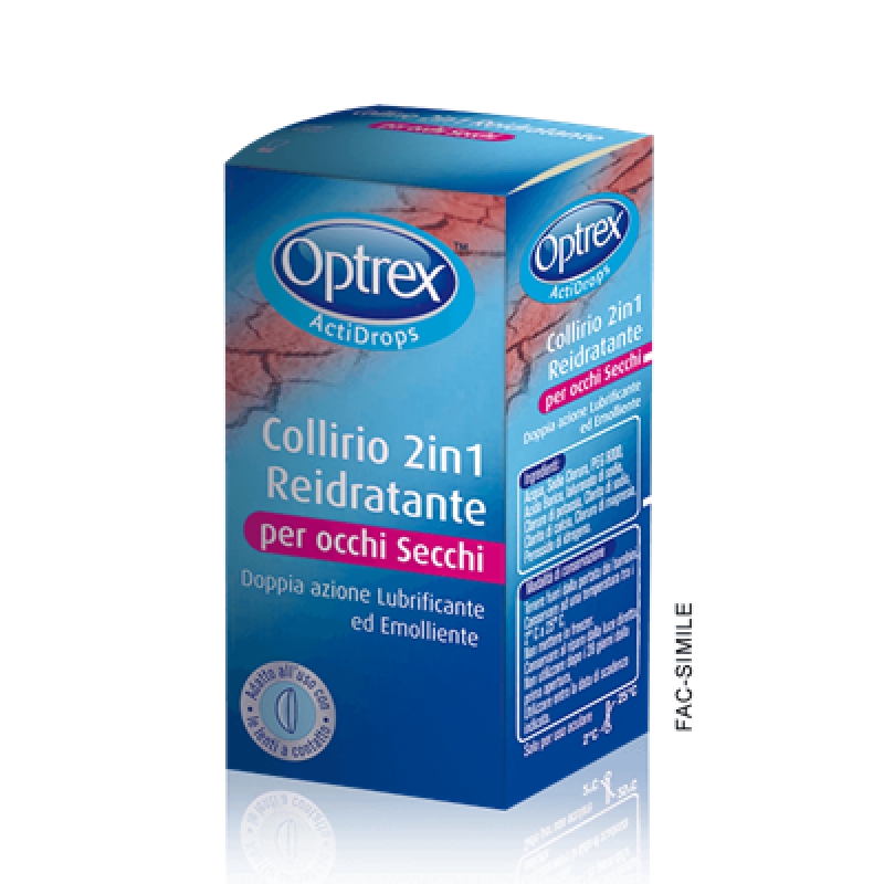 Optrex Actidrops 2 in 1 Collirio Reidratante per occhi secchi 10 ml