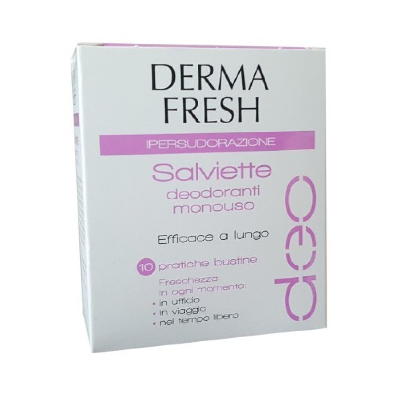 Dermafresh Deo Ipersudorazione 10 salviettine Deodoranti