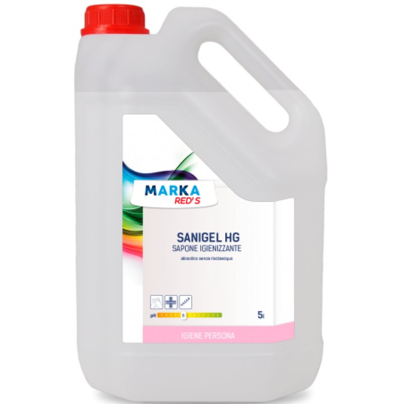 Sanigel - Gel Igienizzante Mani con Alcool al 75% - 5 Litri