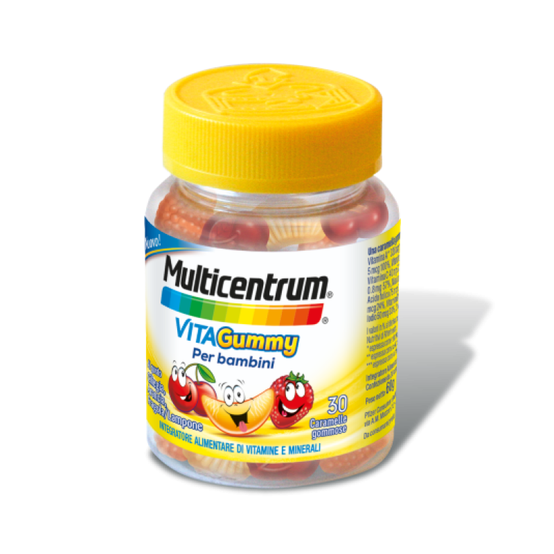 Multicentrum VitaGummy - Integratore di vitamine e minerali per bambini dai 3 anni - 30 caramelle gommose - Promo