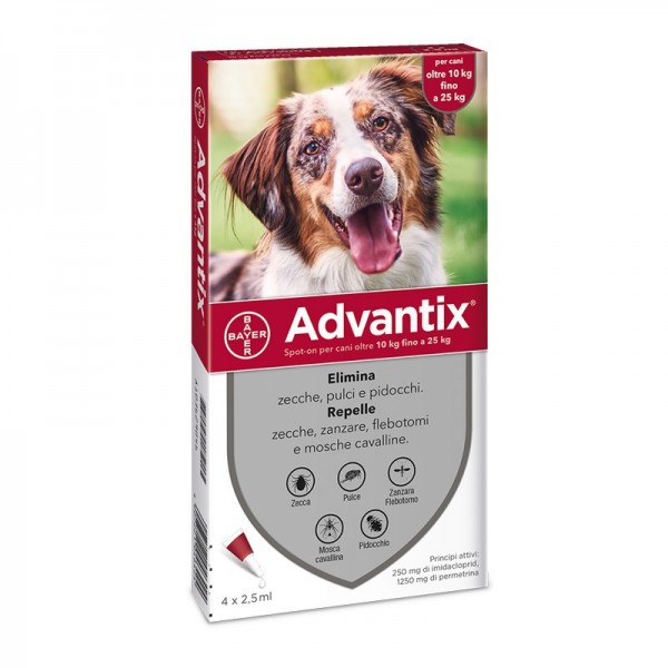 Advantix Spot-On per Cani da 10 a 25 Kg ...