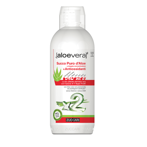 Aloevera 2 Succo Puro d'Aloe + Antiossid...