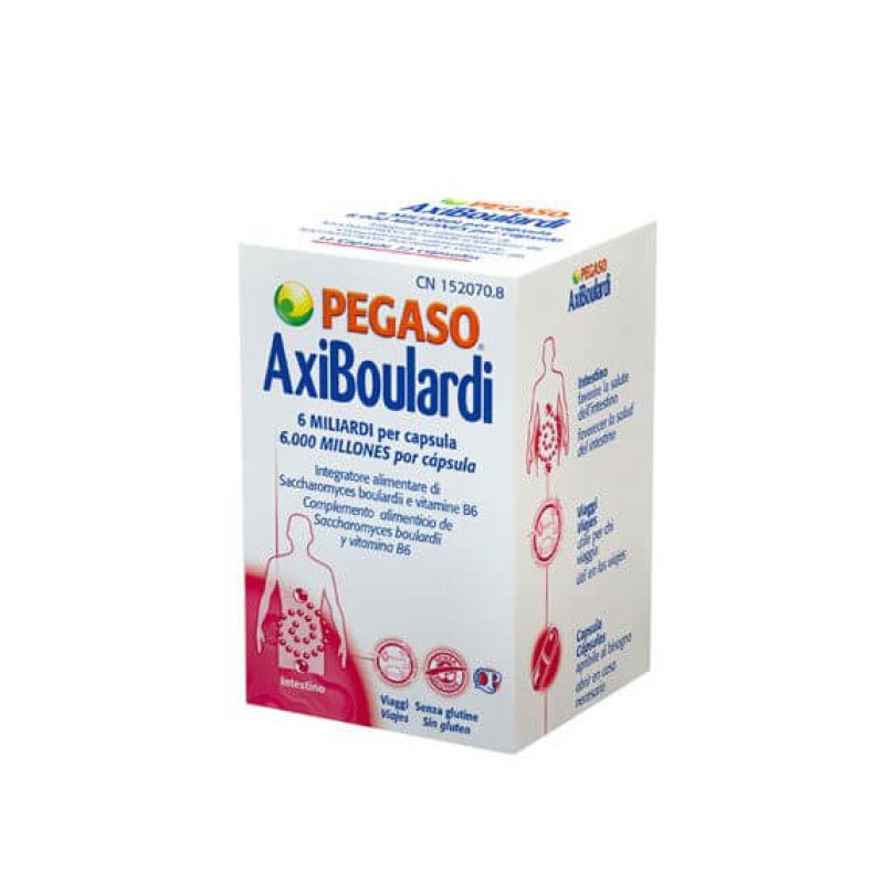 AxiBoulardi Pegaso - Integratore per l'equilibrio della flora batterica intestinale - 12 capsule