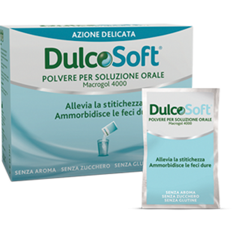 DulcoSoft - Polvere per soluzione orale - Trattamento della stitichezza occasionale - 20 bustine