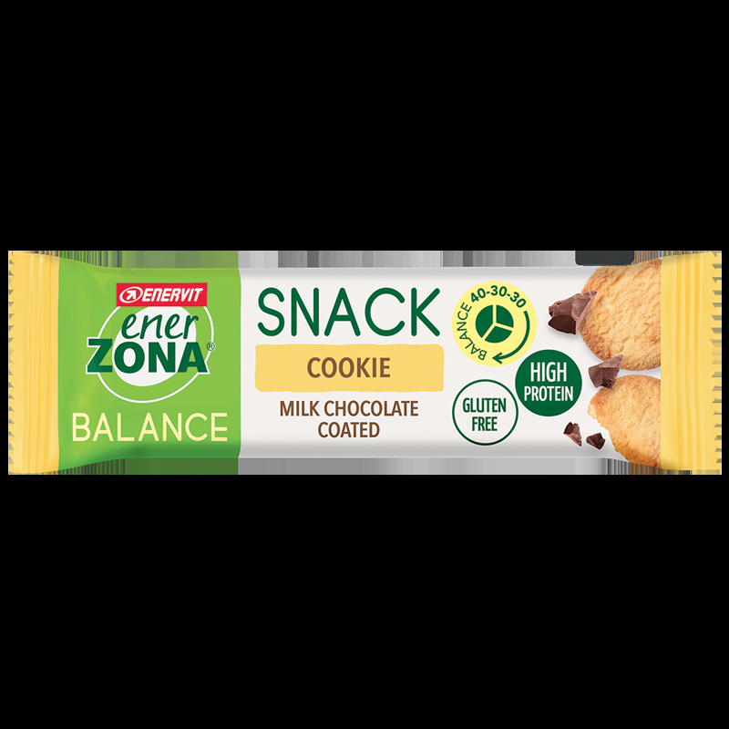 EnerZona Balance Snack Cookie - Barretta ricca di proteine e fibre - Gusto cookie - 33 g