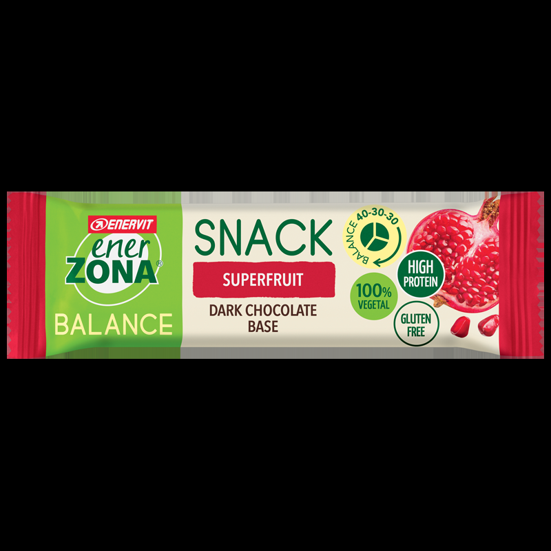 EnerZona Balance Snack Superfruit - Barretta ricca di proteine e fibre - Gusto superfruit - 25 g